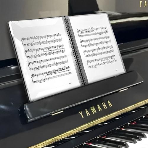 A4 Size/320*240mm 20-Pocket Clear File, 40 Pages, Ring-Type, Direct-Write Design, Music Score Holder, Band File