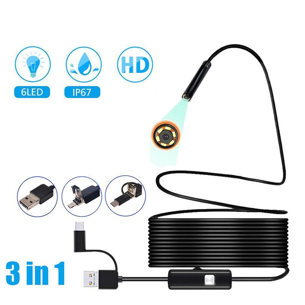 Водонепроницаемая инспекционная камера IP67 408P/720P/1080P Эндоскоп HD Инспекционная камера Осмотр труб