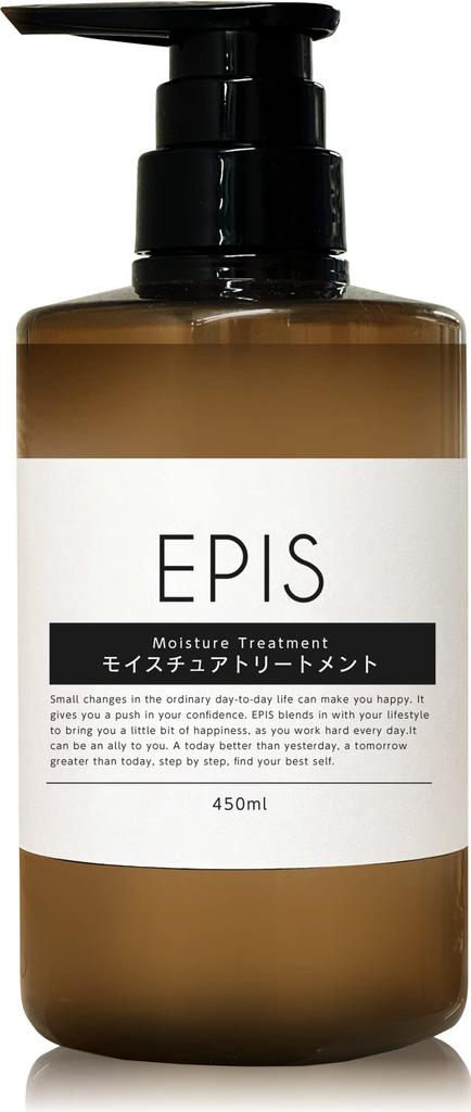 EPIS Treatment 450ml Organic Large Capacity Dense Foam Natural Citrus Scent Moist Conditioner Hair Treatment Rinse Amino Acid Men Women Additive-Free