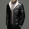 Winter Down Jacket Men's Short Version Wool Stand-up Collar Down Jacket Men's Warm Waterproof Down Jacket