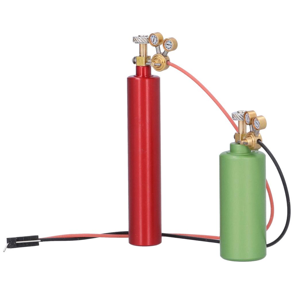 Simulation Mini Oxygen Cylinder Acetylene Bottle for Axial SCX10 90046 110 RC CarRed Green