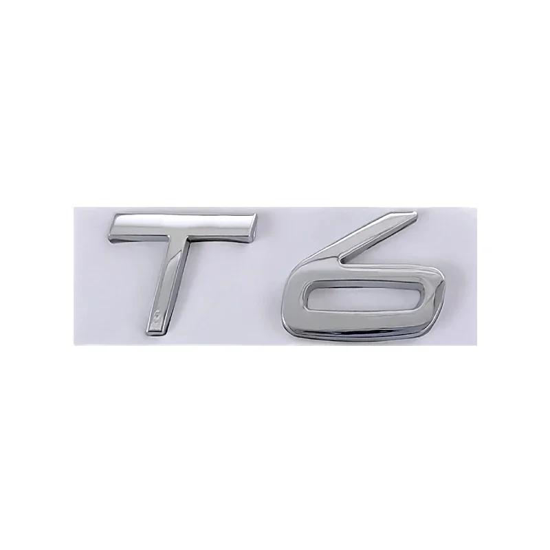 3d Metal T5 Logo T6 Emblem AWD Letters Car Trunk Badge Sticker
