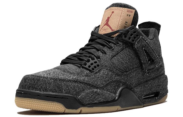 Jordan 4 Ретро Levi's Черная бирка Levi's AO2571-001