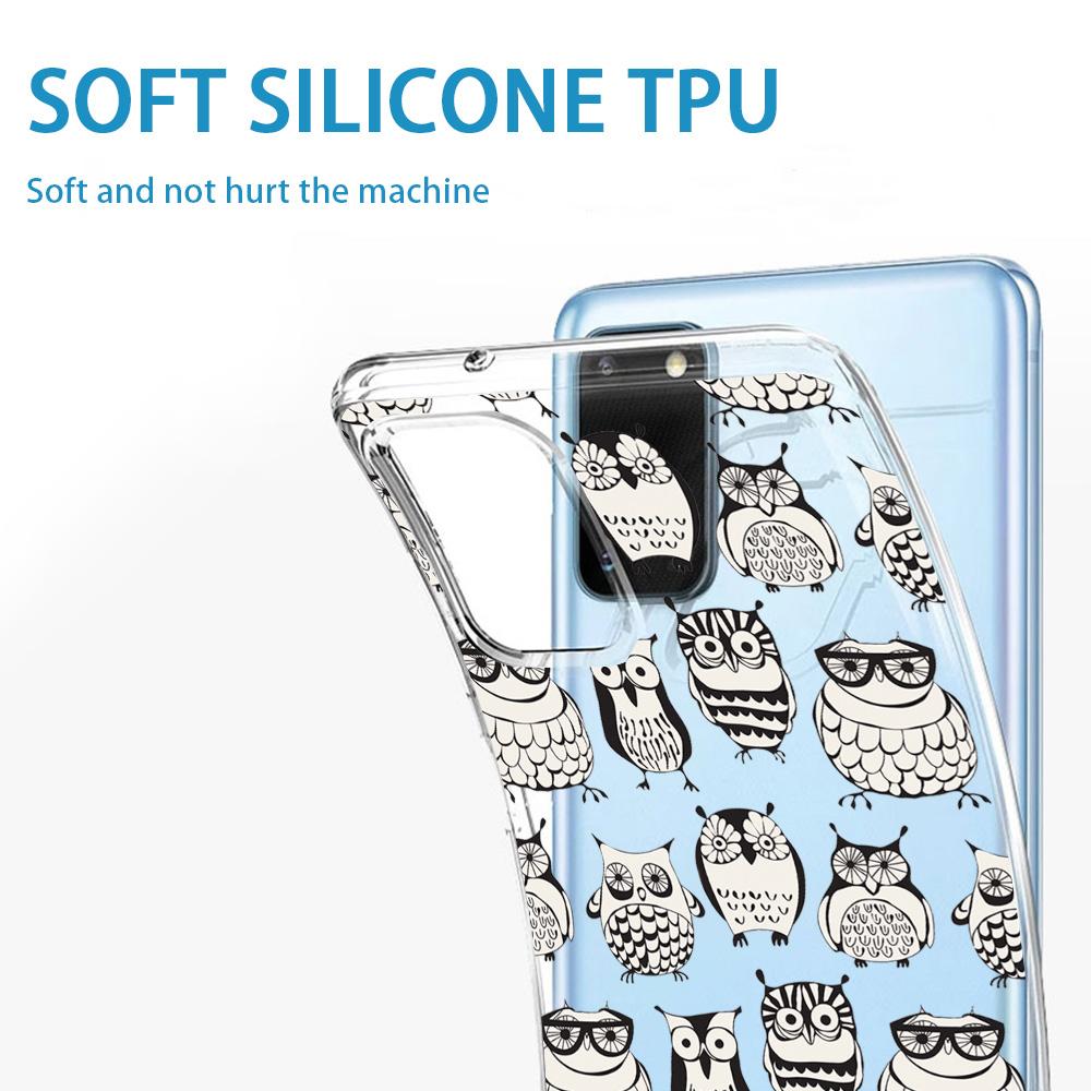 Cartoon Cute Owl Phone Case On For Samsung Galaxy A32 A52 A72 A 52 72 A22 A13 A33 4g 5g A52s A53 A50 A51 A70 A03 Silicone Cover