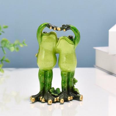 Фигурка Лягушки для Йоги из смолы, Парная фигурка лягушки, Коллекционная настольная статуэтка лягушки для лягушки