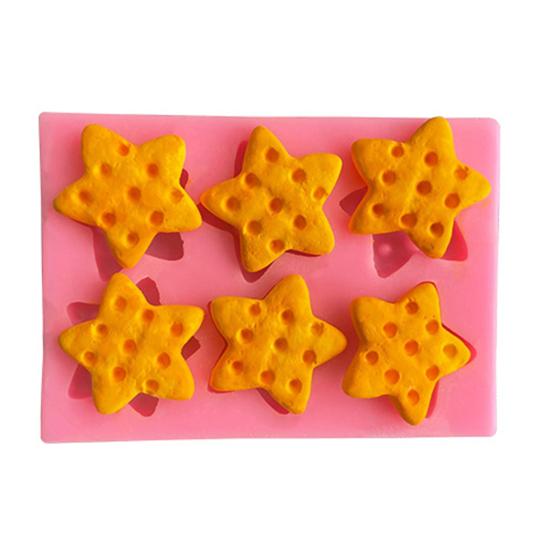 Силиконовая форма для печенья, круглая, квадратная, в форме звезды, в форме сердца, в форме сердца, пищевая, легко снимается, помадка, торт, шоколадное печенье, конфеты, кубики льда, выпечка