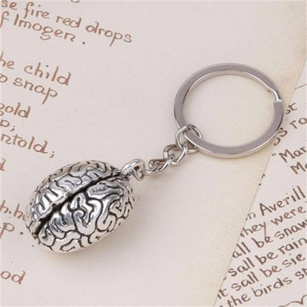 Jewelry Bag Pendant Car Keyrings Brain Key Holder Bag Hanger Human Cerebrum Keyring 3D Keychain