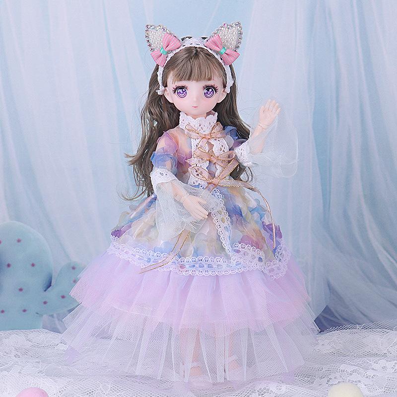 Модная милая игрушка для девочек, одевающаяся принцесса, подарки на день рождения, детские подарки