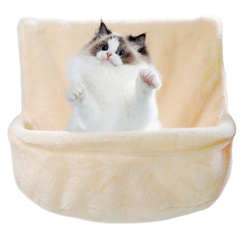 Cat Hammock Bed Foldable & Stable Cat Beds Sturdy Cat Hammock Window Seat Strong & Secure Breathable Cat Wall Shelves for Kitten
