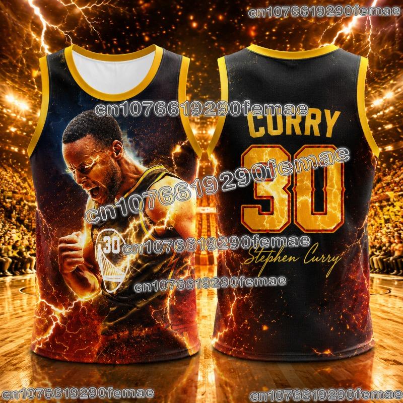 2026 New Curry Basketball Fan Jersey Custom Shirt Basketball Training Tank Top Breathable Quick Dry Outdoor Sportswear