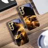 Летающий золотой суперкар Для Samsung Galaxy S20 FE S21 S22 S23 Plus S24 Ultra 25Ultra S21+ S9+ S22Plus Золотой стеклянный чехол для телефона