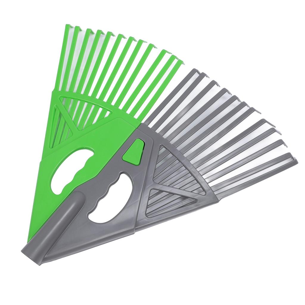 Leaf Rake 24 Tines Detachable Plastic Joinable High Efficiency Garden Rake for Flower Beds Garden