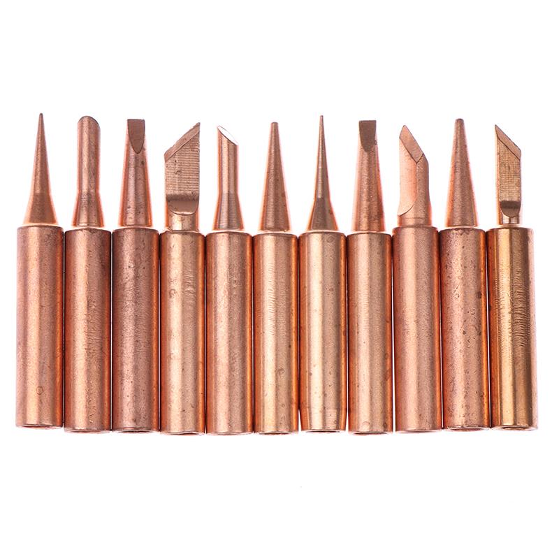 5/6Pcs Pure Copper 900M-T Solder Iron Tip Lead-Free Solder Tip Welding Head