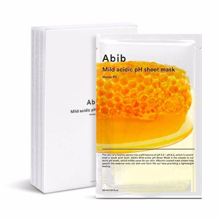 ABIB Мягкая кислотная pH тканевая маска Honey Fit 10 листов, питательная, увлажняющая, KBeauty, корейская косметика, образец