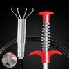 Plumbing Four-claw Hook Dredger Sewer Toilet Tool Manual Toilet  Hair Cleaning Clogging Household