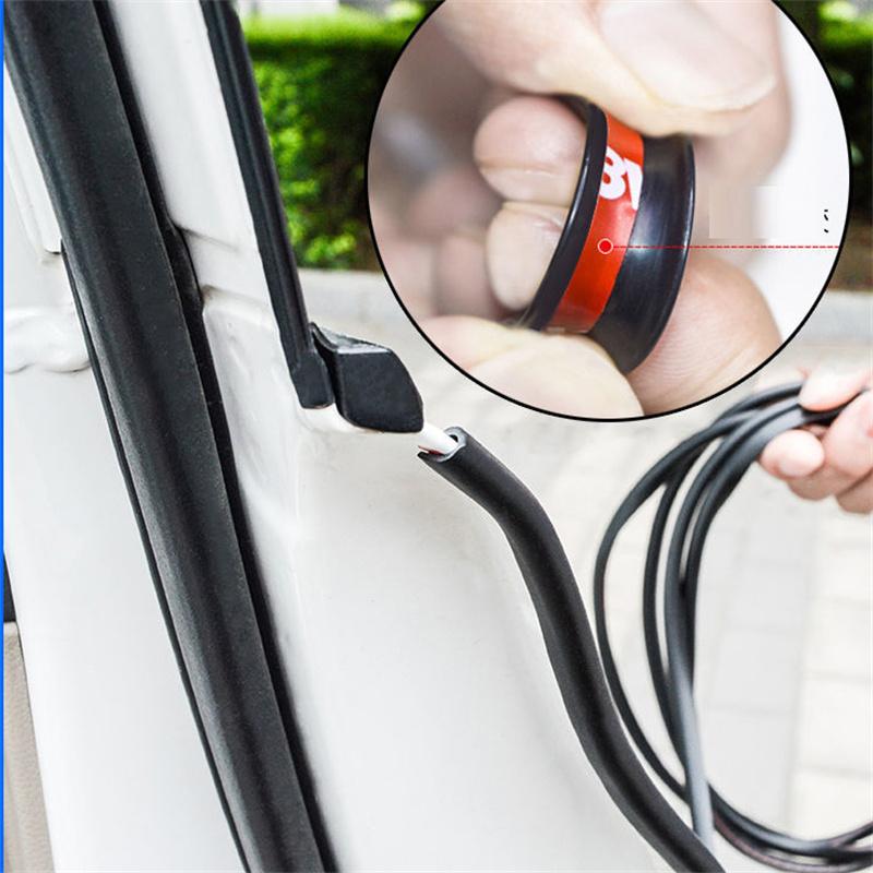 Car Door Edge Scratch Protector Strip Guard Trim Auto Door Anti Collision Strip Doors Moldings Adhesive Scratch Protector Interior Mirrors 6