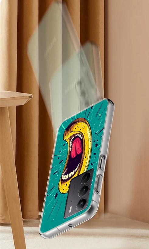 Etui Do Realme C75 / 14X 5G Obudowa Foto Case Plecki Banan + Szkło 9H