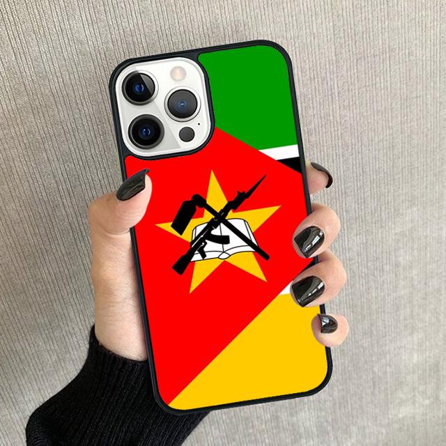 Mozambique Flag Phone Case For iPhone 17 Air 16 15 14 plus 12 13 Pro max Soft Bumper Shell Cover coque