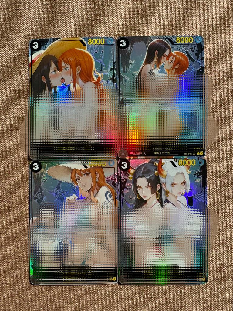 Сделай сам One Piece Opcg Нами Боа Хэнкок Ямато Самоконтроль Коллекционирование Подпись Торговая Флеш-карта Аниме Мультфильм Рождественский Подарок