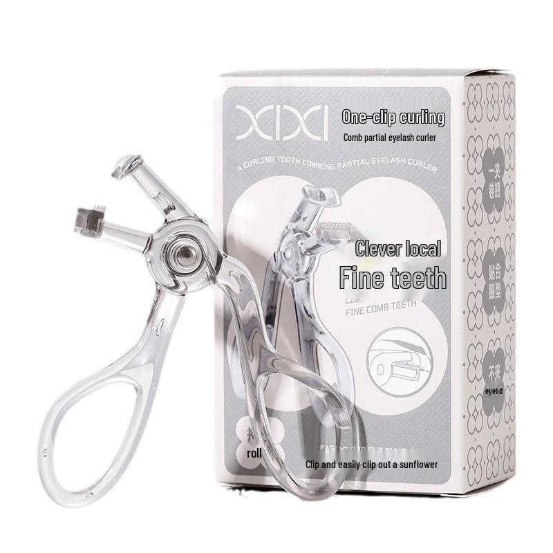 Безрамочные щипцы для завивки ресниц с широким углом и расческой, долговечный завиток для начинающих