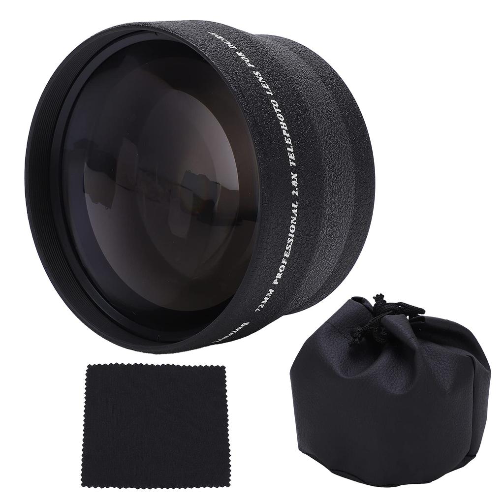 Vbestlife Telephoto 72mm 2x Magnification Camera Super Telephoto Suitable for All 72mm Aperture Camera Lenses Lens, High-Definition Lens,
