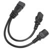 IEC320 C14 To IEC320 C13 C15 Power Cords Male To Female Computer Y Splitter Adapter Cable for