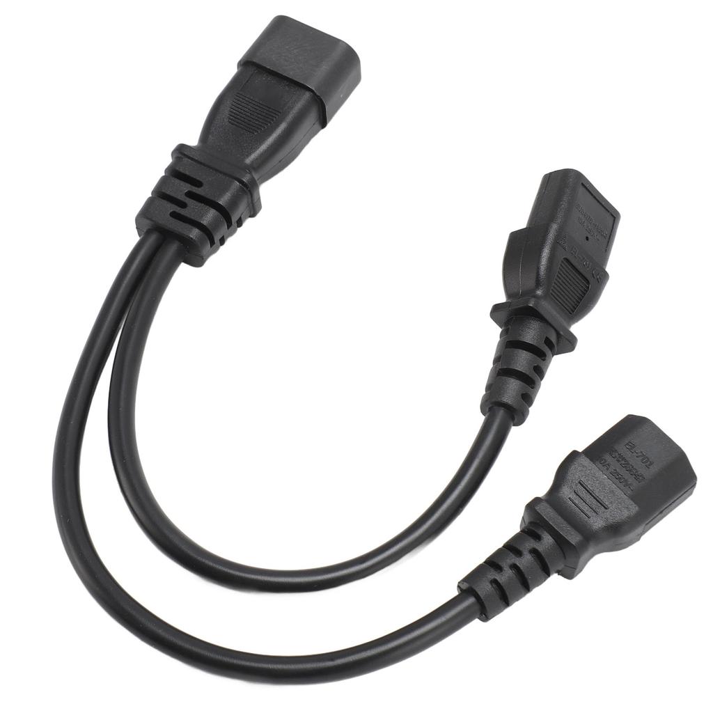 IEC320 C14 To IEC320 C13 C15 Power Cords Male To Female Computer Y Splitter Adapter Cable for