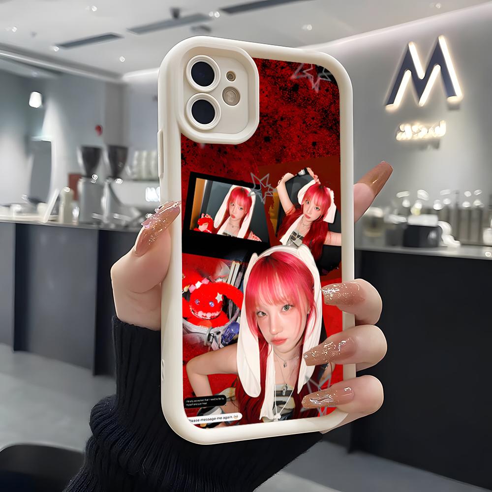Чехол для телефона Singer S-Song Y-Yuqi Для IPhone Air 17 Pro Max 16 E 15 14 Pro Max 13 12 11 Mini Plus Мягкий Силиконовый Белый Чехол