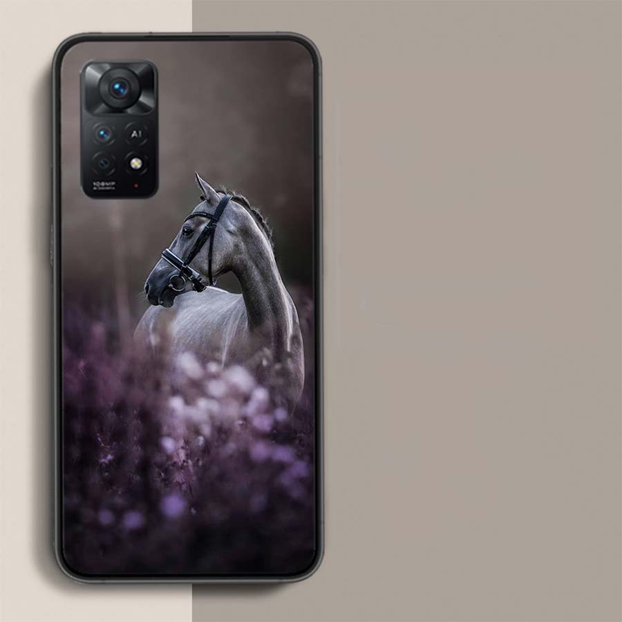 Чехол для телефона с изображением бегущей лошади для Xiaomi Redmi Note 12 Pro Plus 5G 12S 11 11E 11T Pro 10 9 8 7 11S 10S 4G 9T 8T 9S Capa Coque