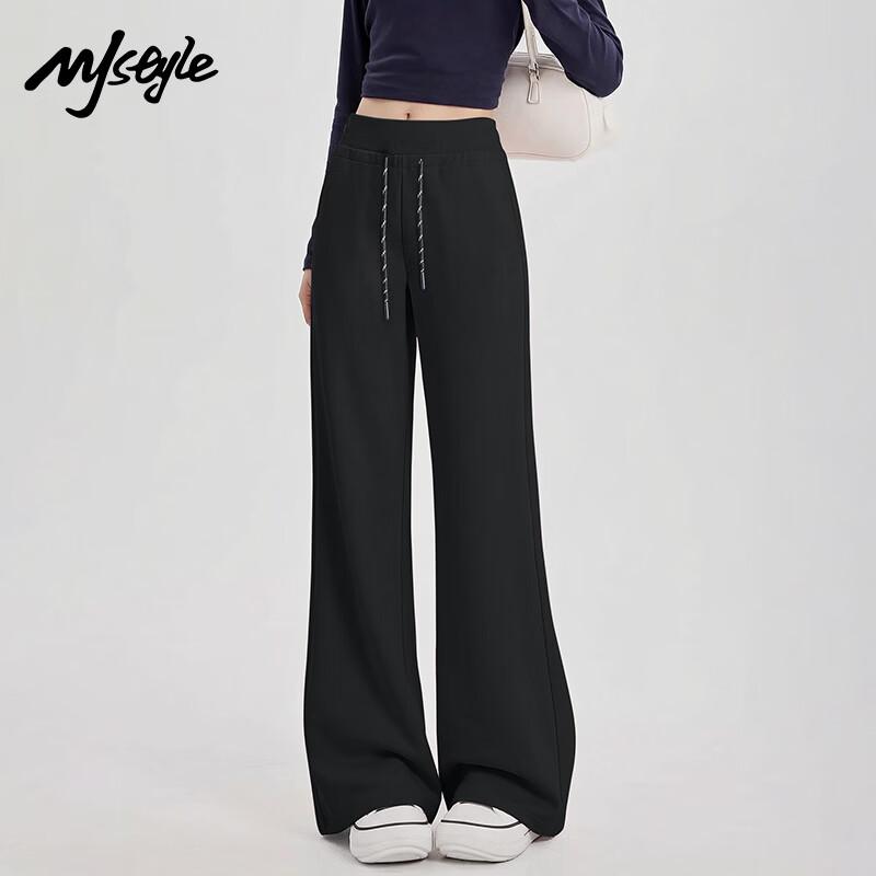 Женские прямые расклешенные брюки MJ STYLE с высокой талией