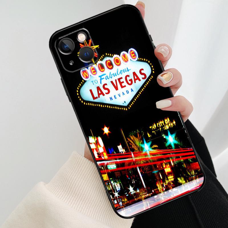 Las Vegas Sign LIGHTS Nevada Rome Phone Case For iPhone 17 Pro Max 16 15 11 13 12 14 Pro Max mini 15 16 Plus 16e 17 Air Cover