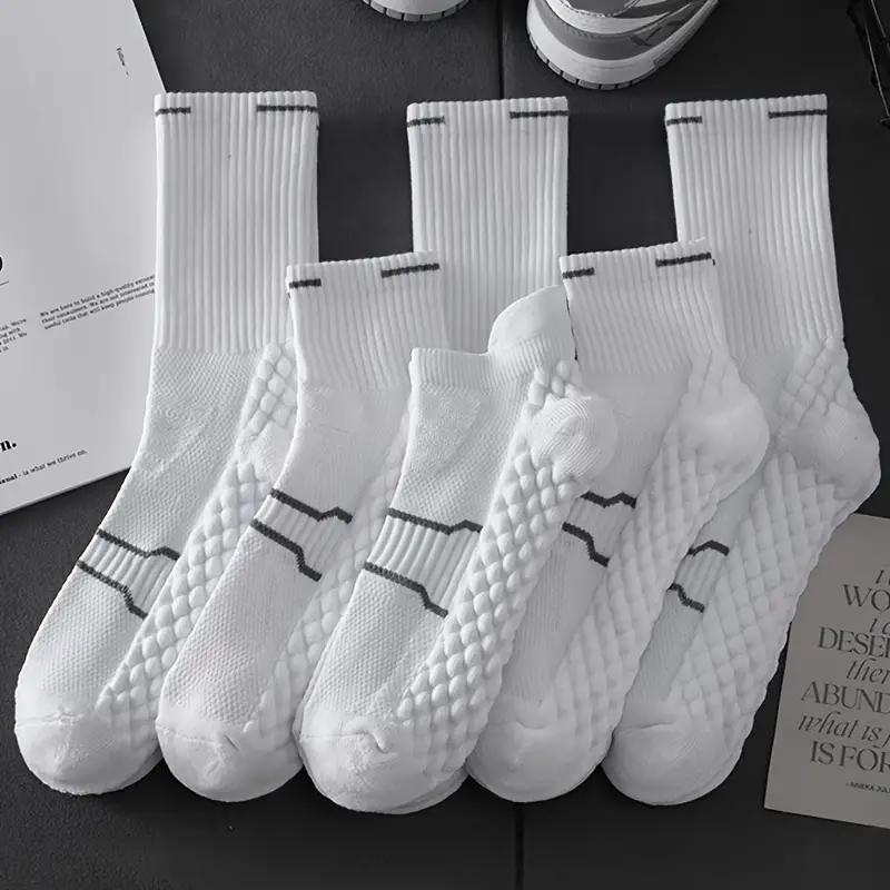 3 пары мужских толстых спортивных коротких носков для осени и зимы, теплые мужские длинные носки для бега на открытом воздухе, высокие носки для баскетбола