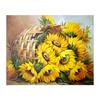 5D Diy Алмазная картина Подсолнух Алмазная вышивка Крест Стежок Главная Декор Подарки ручной работы