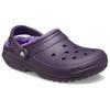 Crocs Теплые, легкие и удобные тапочки с круглым носком, обувь с отверстиями, женские, темно-фиолетовые
