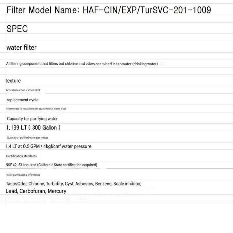 Samsung Оригинальный фильтр для воды в холодильнике HAF-CIN/EXP/SVC-201-1009 Очиститель воды в холодильнике
