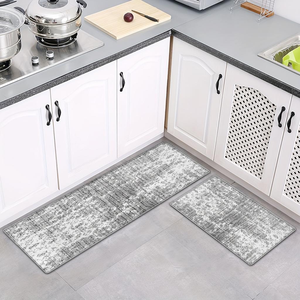 1 шт., коврик для бега в скандинавском стиле, кухонный коврик, мягкий утолщенный кухонный коврик, водонепроницаемый, нескользящий, маслостойкий, напольный коврик, коврик для бега