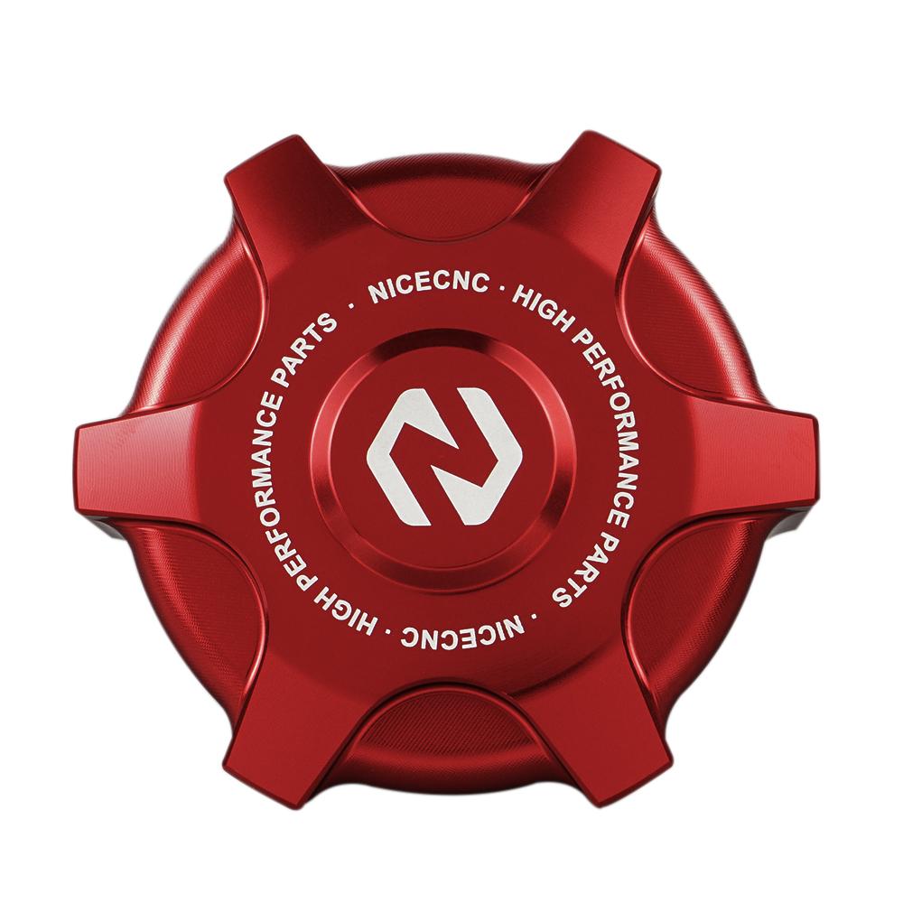 NiceCNC UTV For Can-Am Maverick X3 Max R 4x4 XDS XMR XRC XRS Turbo DPS Gas Fuel Cap Plug Guard Aluminum Accessories Black Red