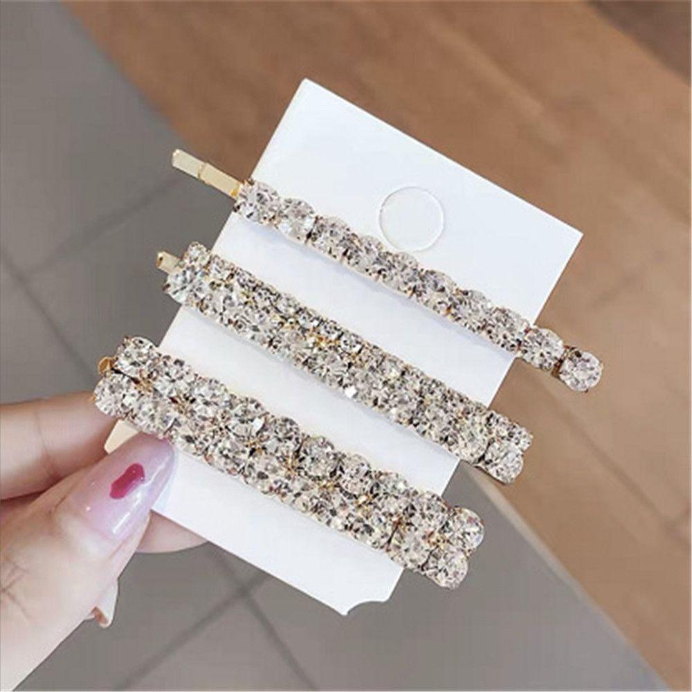 Hair Styling Diamondl Hairgrip Shining Crystal Barrettes Rhinestones Hairpins Hair Clips Set