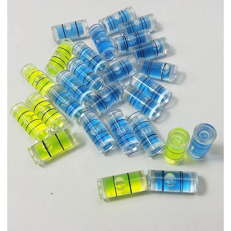 20 шт. Цилиндрические пластиковые пузырьковые спиртовые уровни, колбы, брутто 7*16 мм