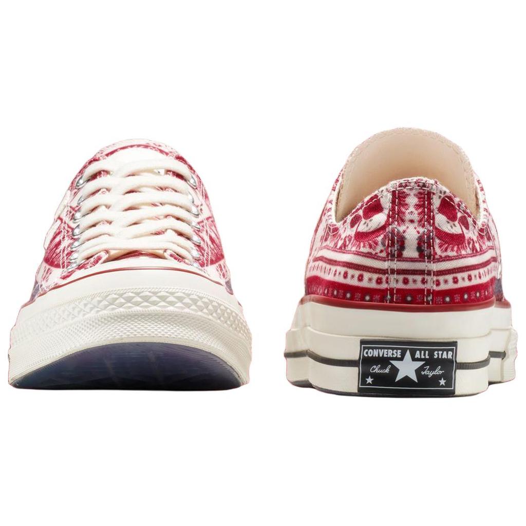 ISABEL MARANT x Converse Chuck 70 Ox Удобные и универсальные Прочные Низкие парусиновые кеды Унисекс Бежевый Красный