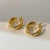 2023 Fashionable French Ear Clip Earrings - Simple, Elegant, Non-Piercing Mosquito Coil Design