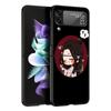 Небесные Чиновники Благословение TGCF Чехол для телефона Samsung Galaxy Z Flip 3 4 5 Черный Складной Мобильный Чехол Жесткий Защитный Чехол