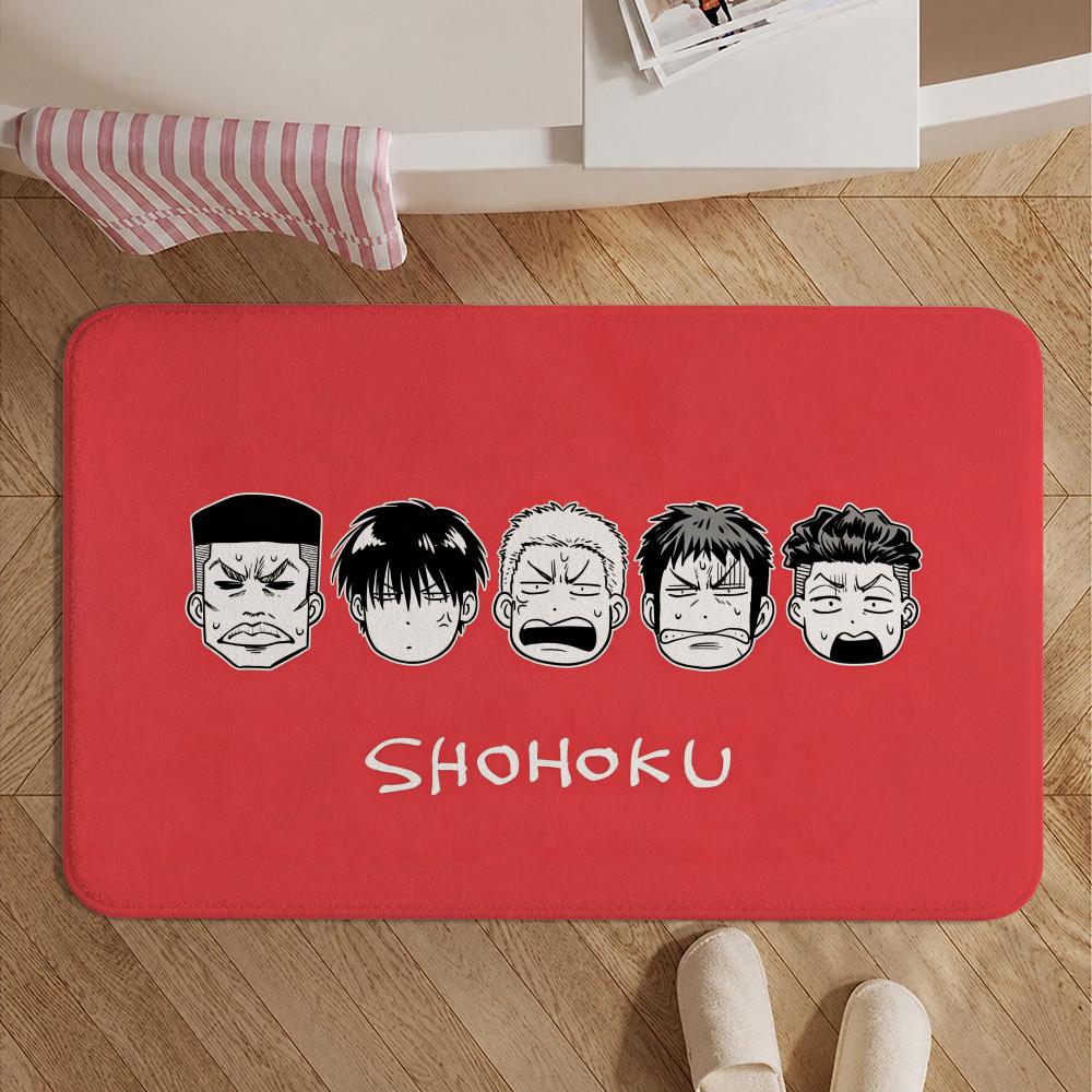 Anime-S-S-SLAM DU-NKS Floor Mat Soft Non-Slip Bath Mat, Bedside Carpet, Absorbent Doormat for Home