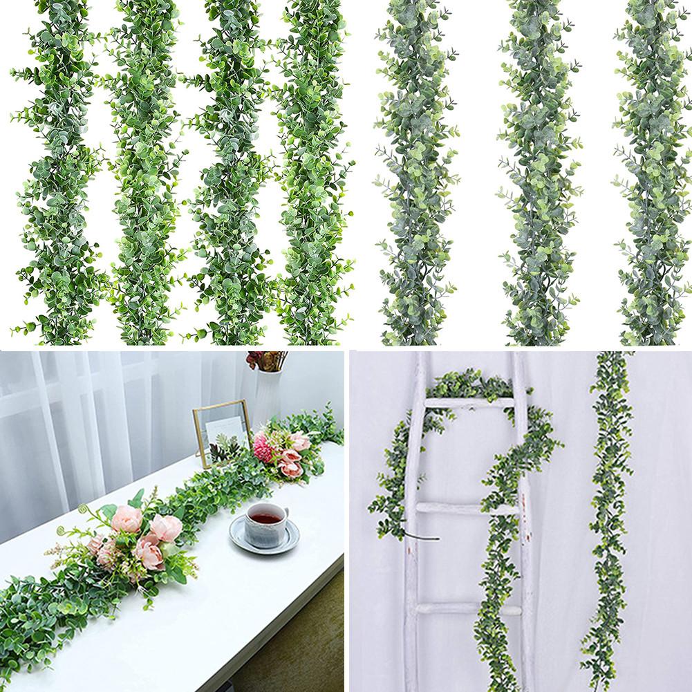 Garland Artificial Eucalyptus Vine Greenery Hanging Home