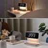 Creative 3 In 1 Bedside Lamp Wireless Charging LCD Screen Alarm Clock Wireless Phone Charger For Iphone Wireless Charger Pad Stand