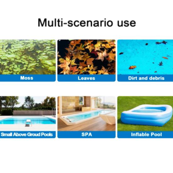 Беспроводной пылесос для бассейна 3-в-1, перезаряжаемый очиститель для бассейна, ручной пылесос для бассейна для спа, гидромассажных ванн, небольших бассейнов, для удаления песка и мусора