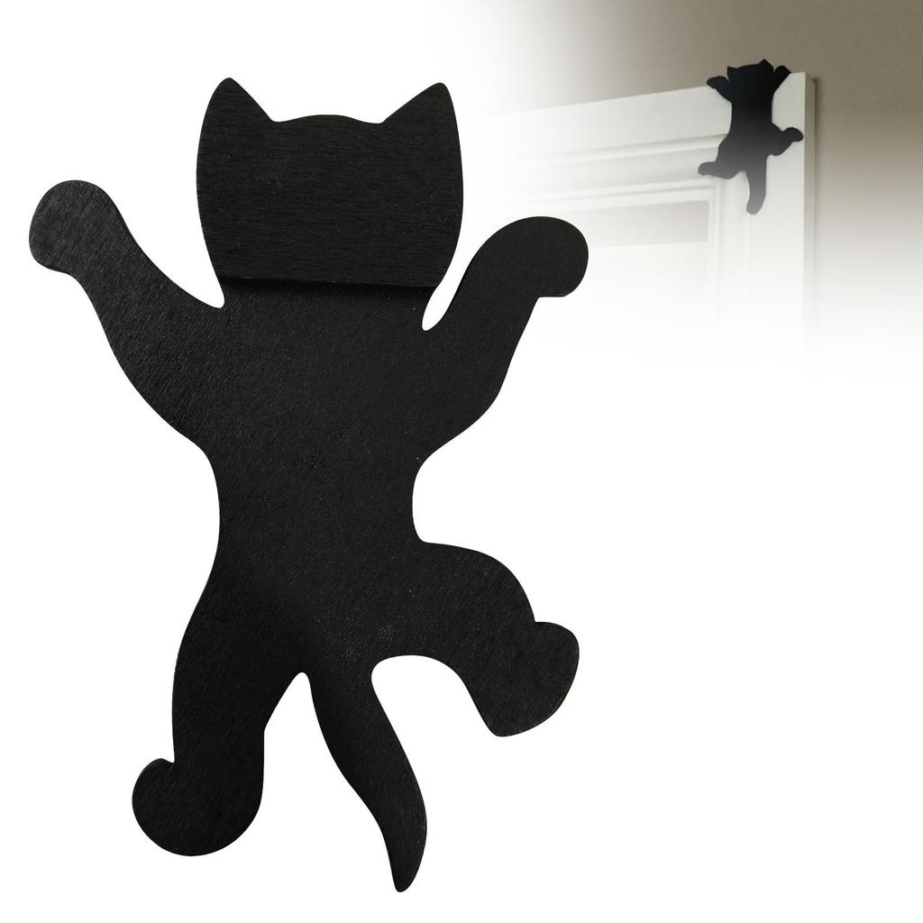 Деревянная рамка для кошки Настенный подвес Милая декоративная фигурка кошки для домашнего интерьера