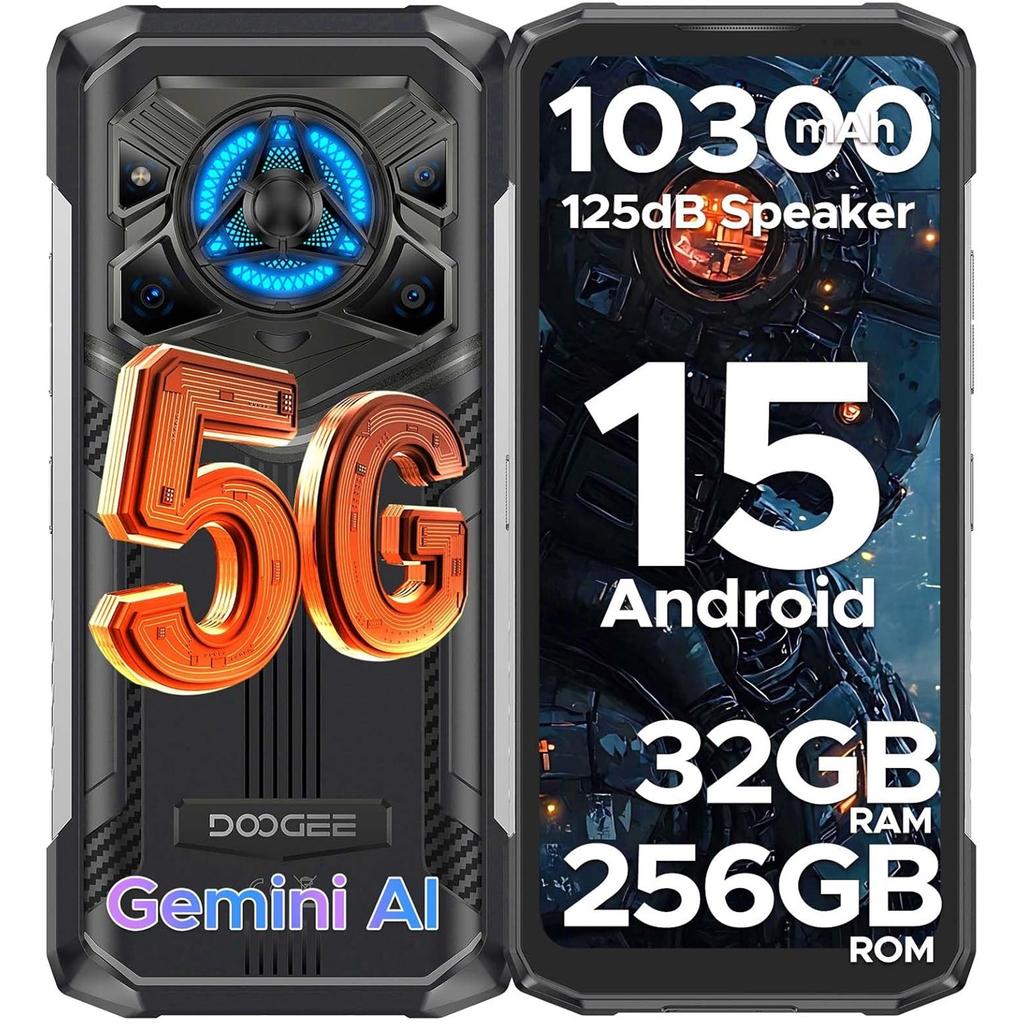 DOOGEE Blade 20 Play Outdoor Mobile Phone, 10300mAh, 32(8+24)GB 256GB, 6.6 Inch,125 DB Speaker