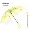 Очень большой прозрачный ветроустойчивый складной зонт с длинной ручкой - корейский стиль для двоих