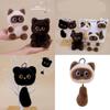 Plush Siamese Cat Tail Keychain With Soft Pp Cotton Fill For Cute Animal Collectors
